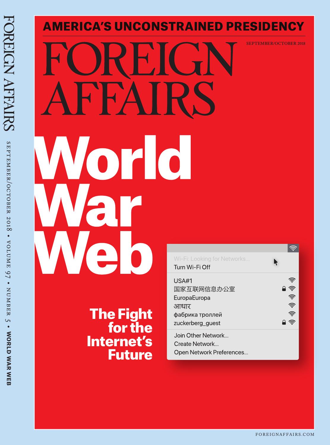 Foreign Affairs Magazine