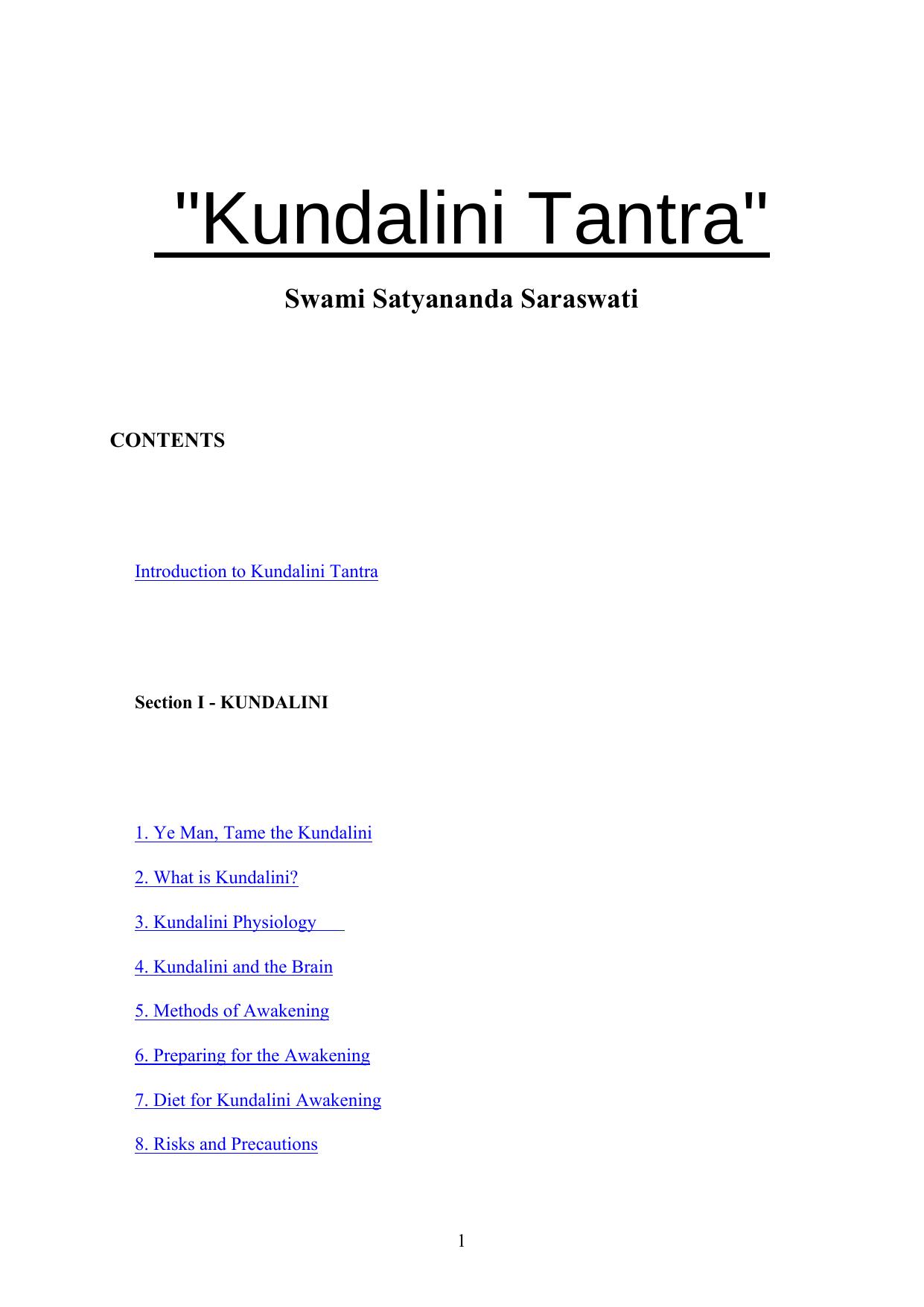 Kundalini tantra