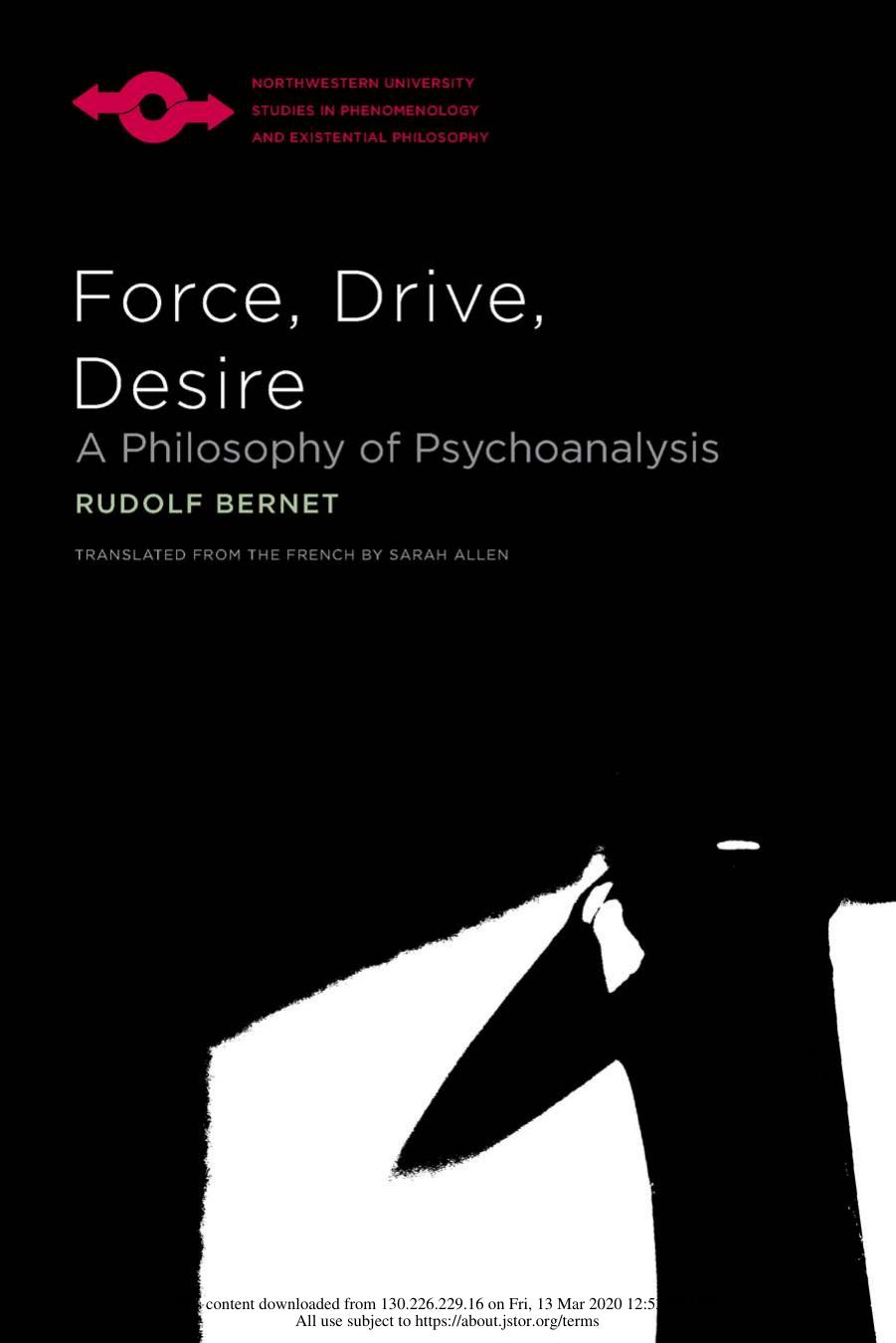 Force, Drive, Desire: A Philosophy of Psychoanalysis