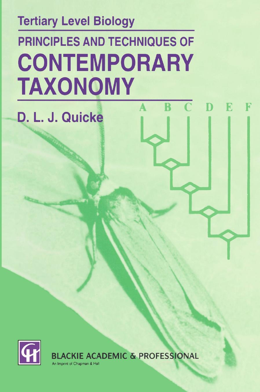 Principles and Techniques of Contemporary Taxonomy