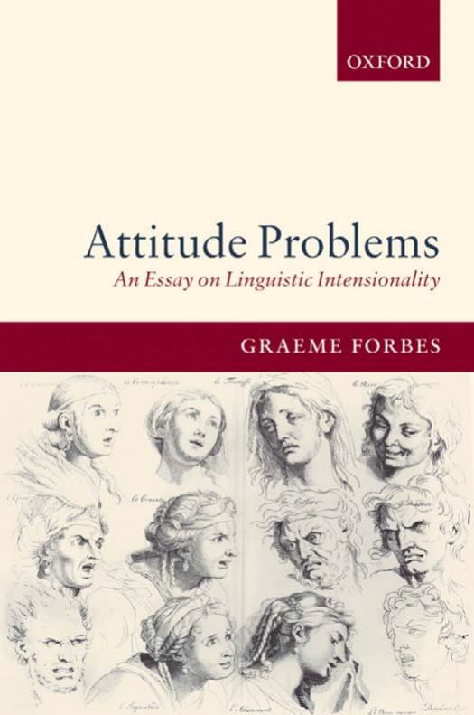 Attitude Problems: An Essay on Linguistic Intensionality