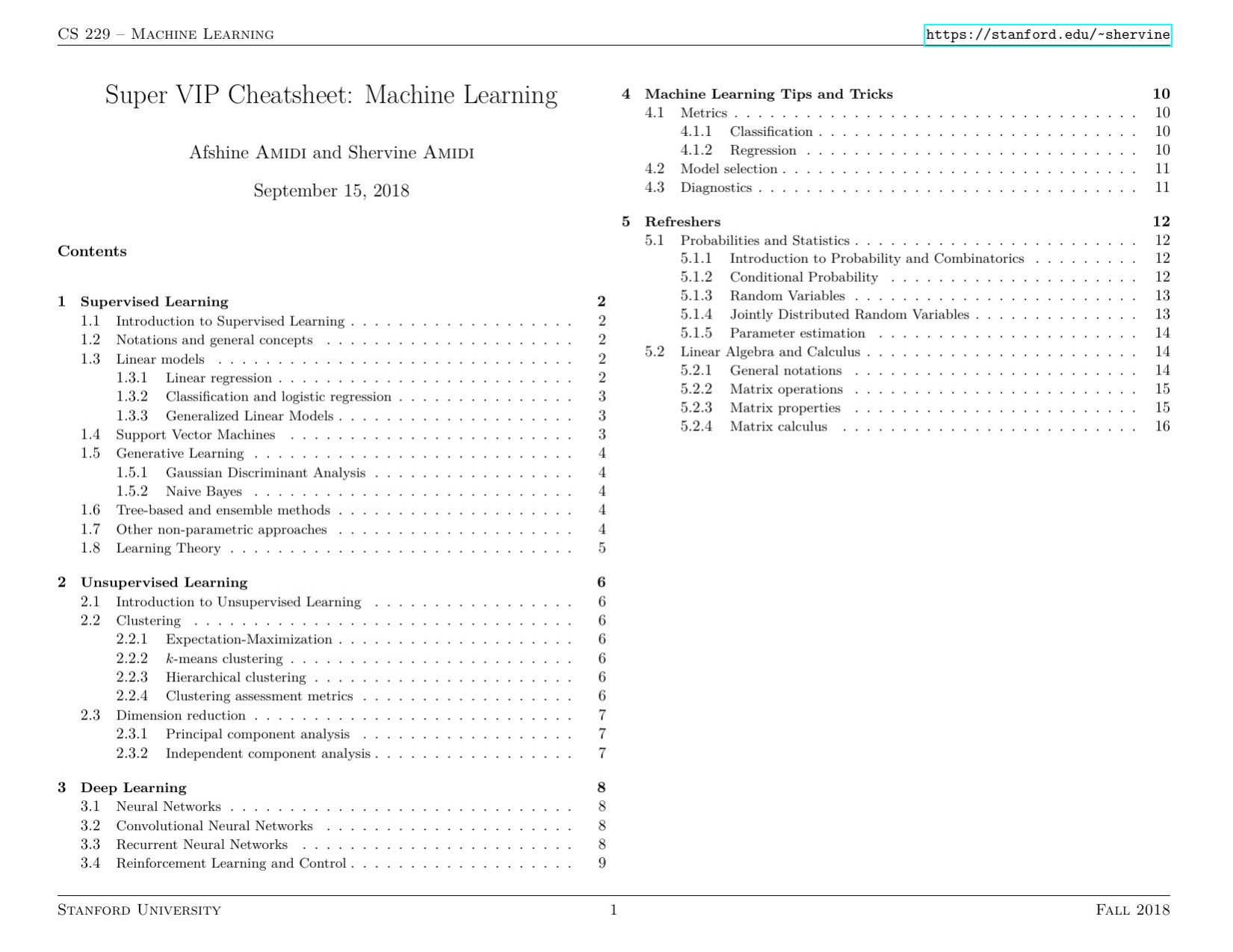 Machine Learning Super VIP Cheat Sheet by it-ebooks