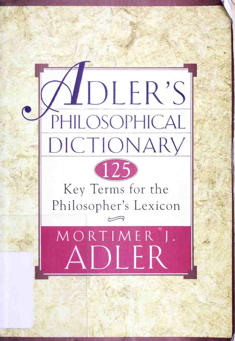 Adler's Philosophical Dictionary