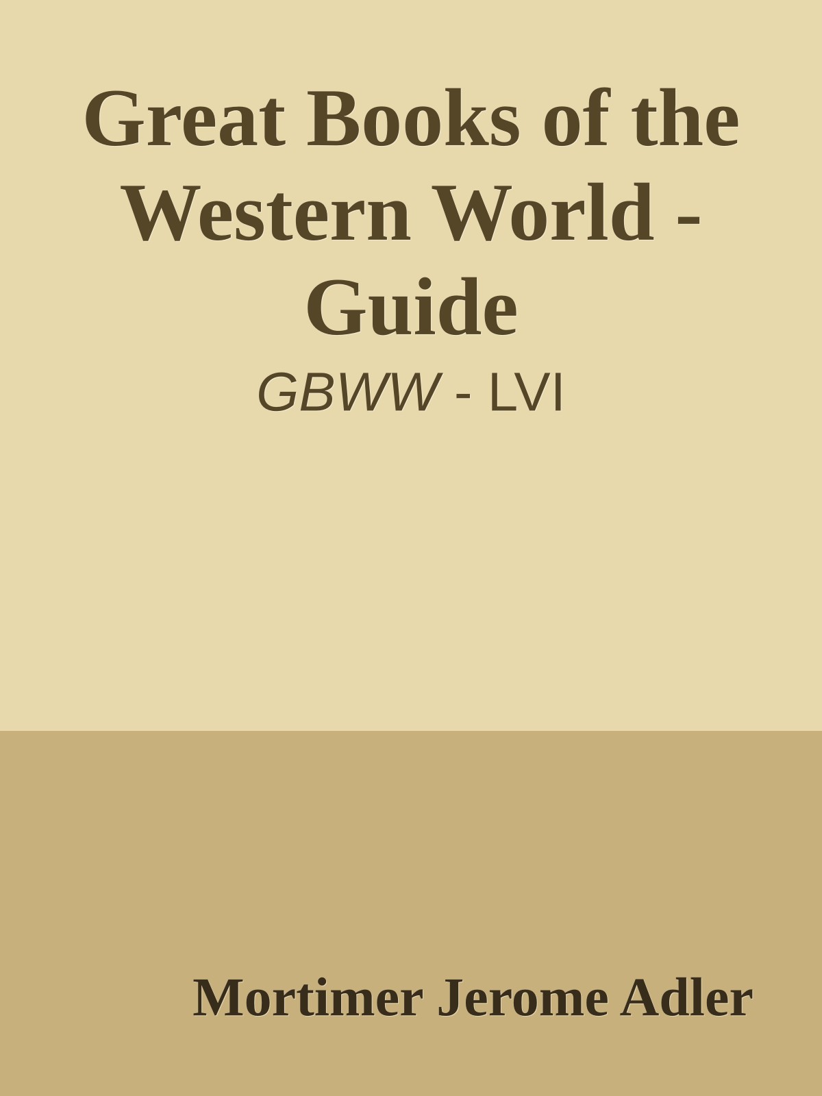 Great Books of the Western World - Guide