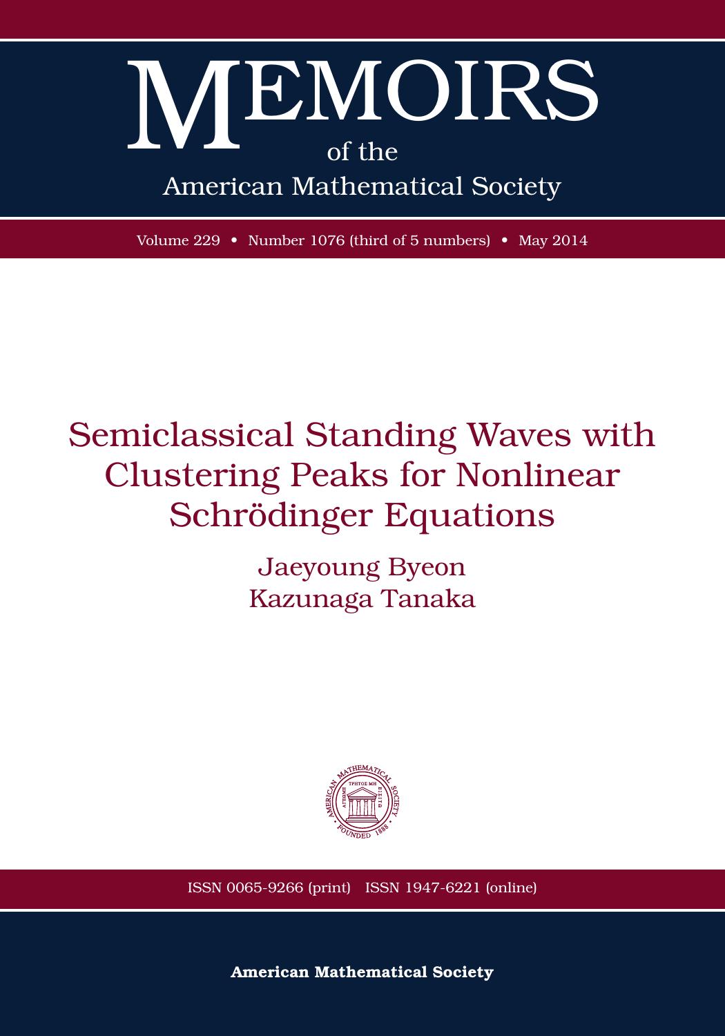 Semiclassical Standing Waves With Clustering Peaks for Nonlinear Schrödinger Equations
