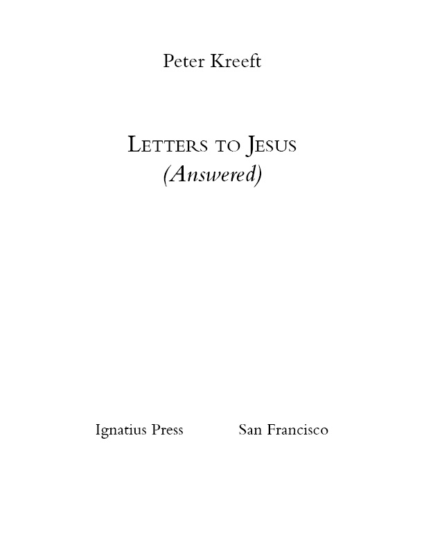 Letters to Jesus (Answered)