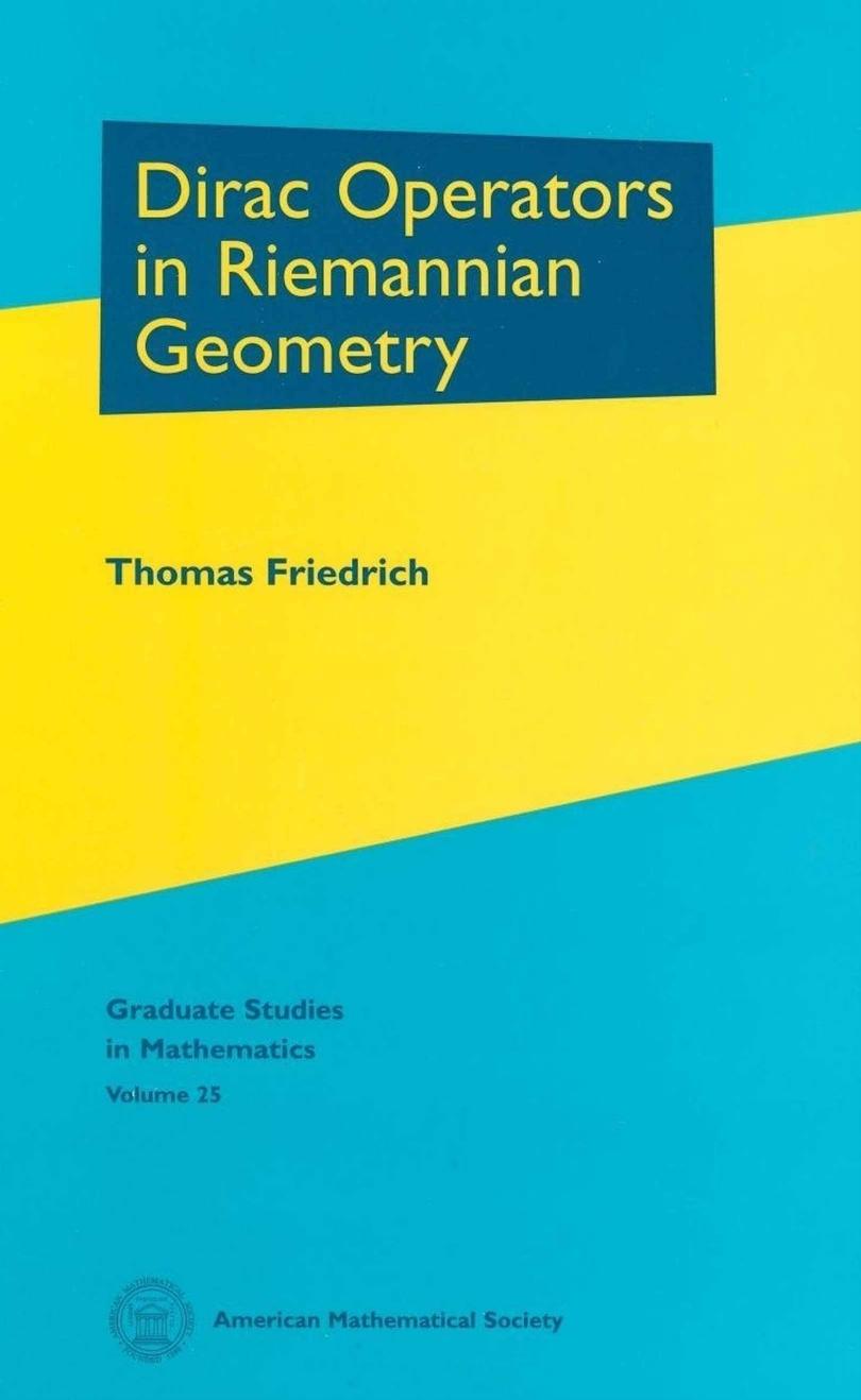 Dirac Operators in Riemannian Geometry