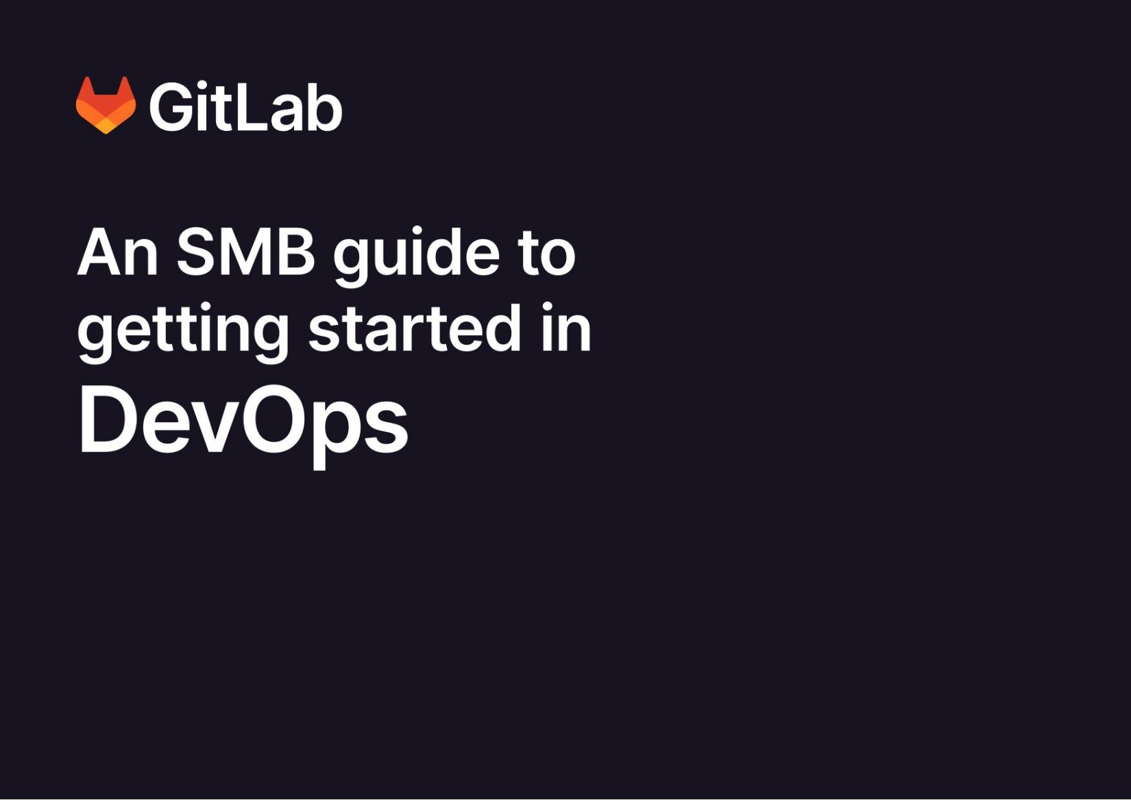 An SMB guid to getting started in DevOps
