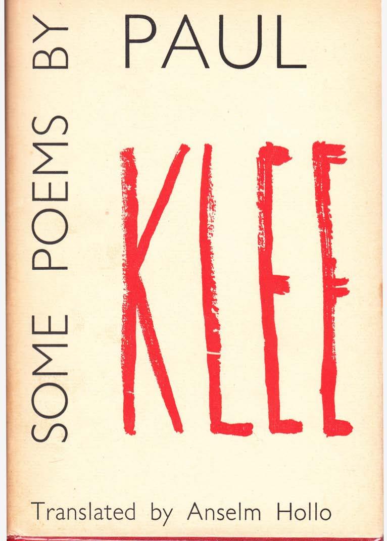 Some Poems by Paul Klee