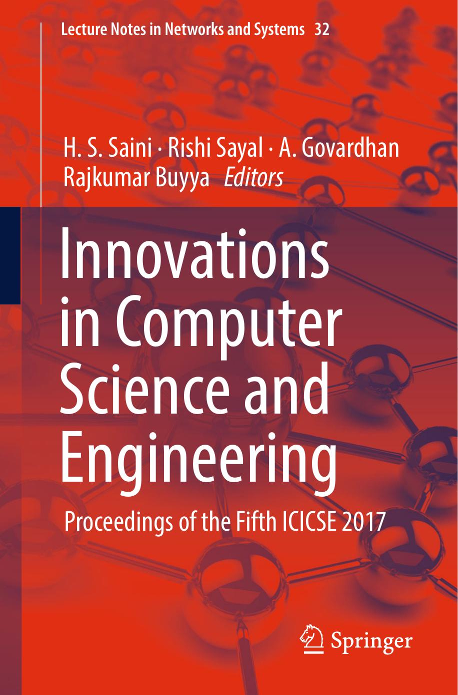 Innovations in Computer Science and Engineering: Proceedings of the Fifth ICICSE 2017