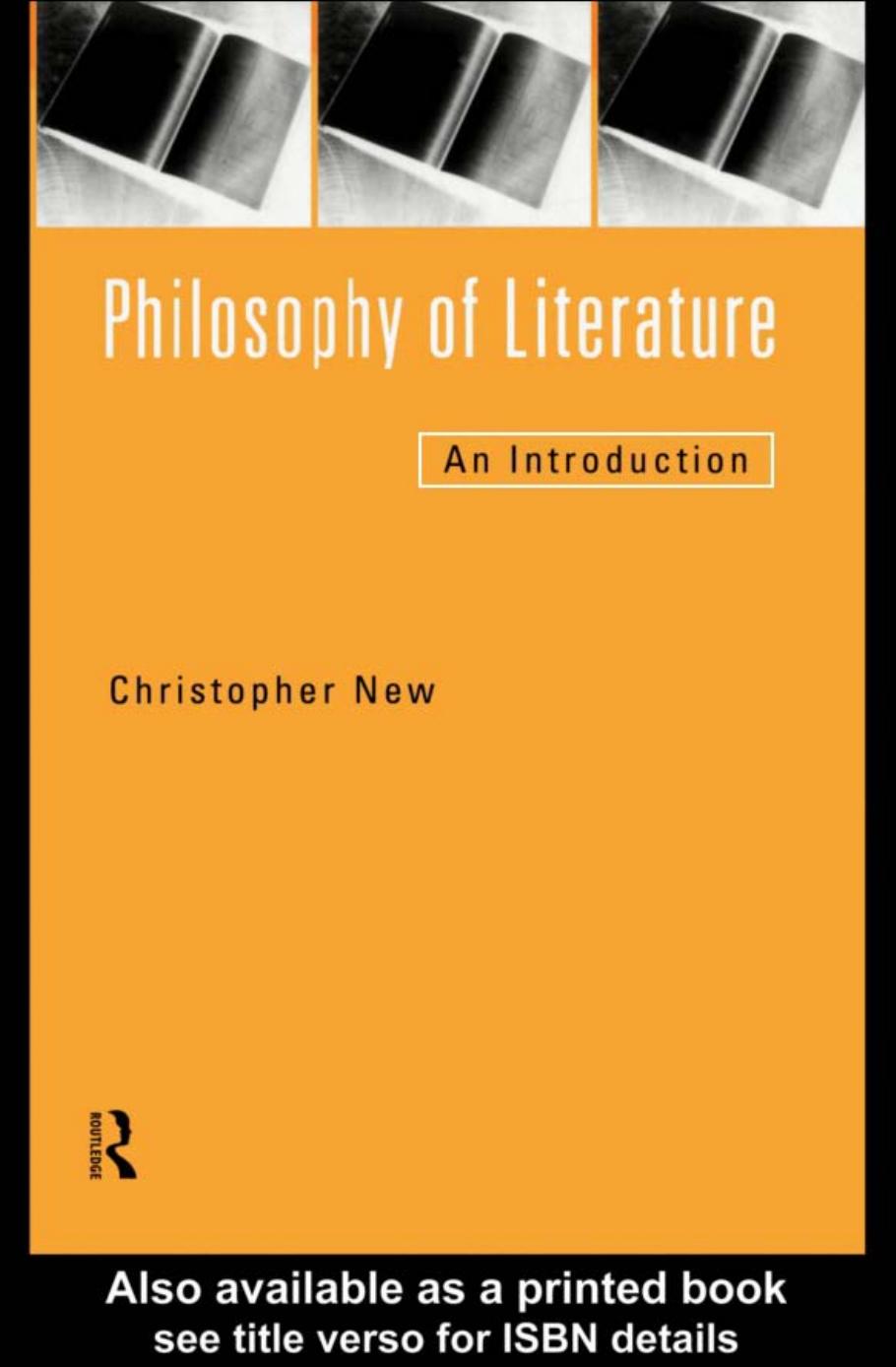 Philosophy of Literature: An Introduction