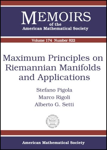 Maximum Principles on Riemannian Manifolds and Applications