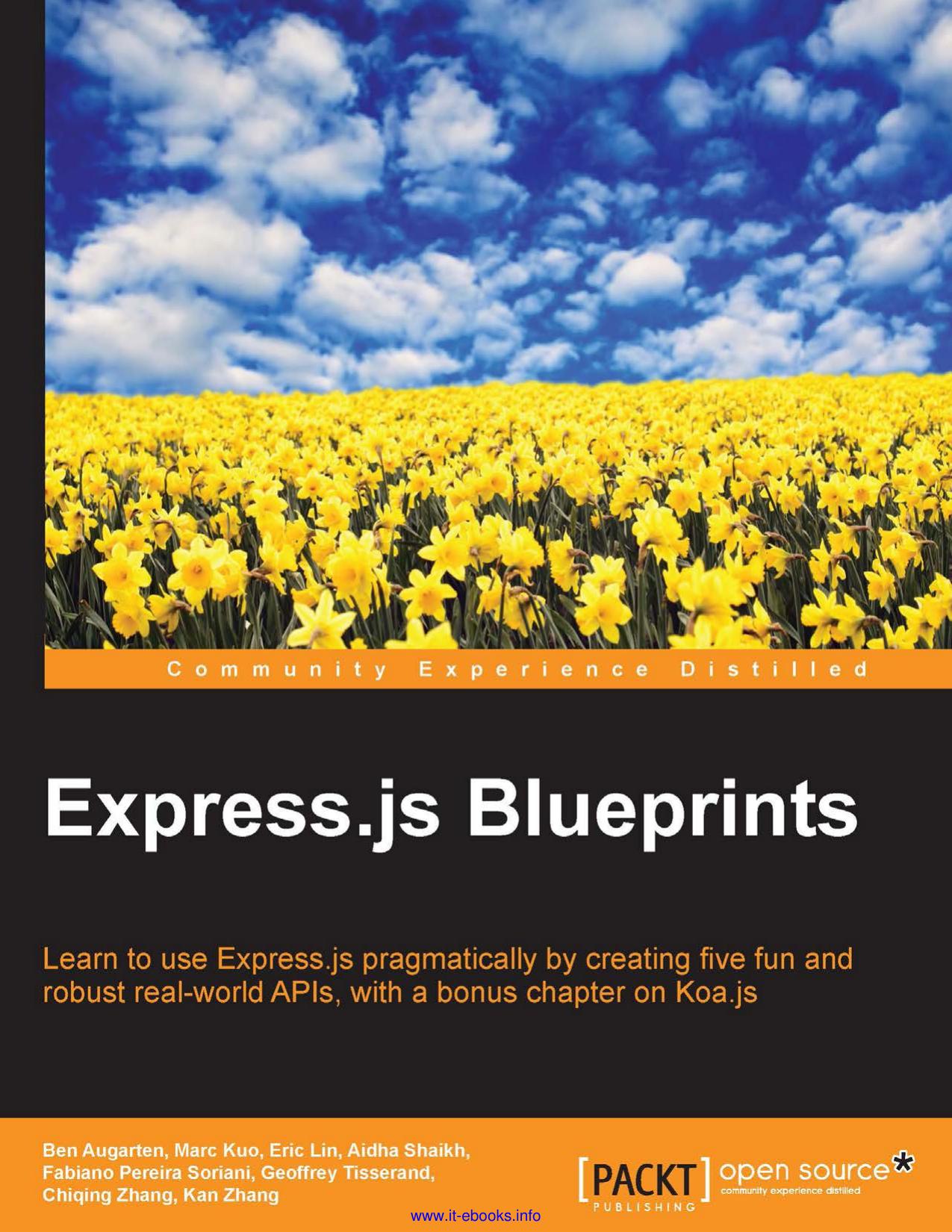 Express.Js Blueprints
