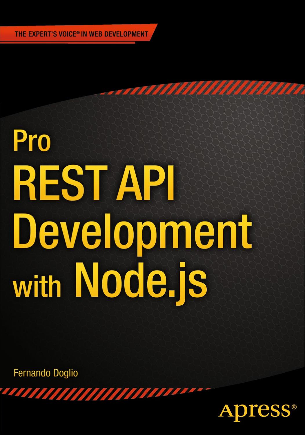 Pro REST API Development With Node.js