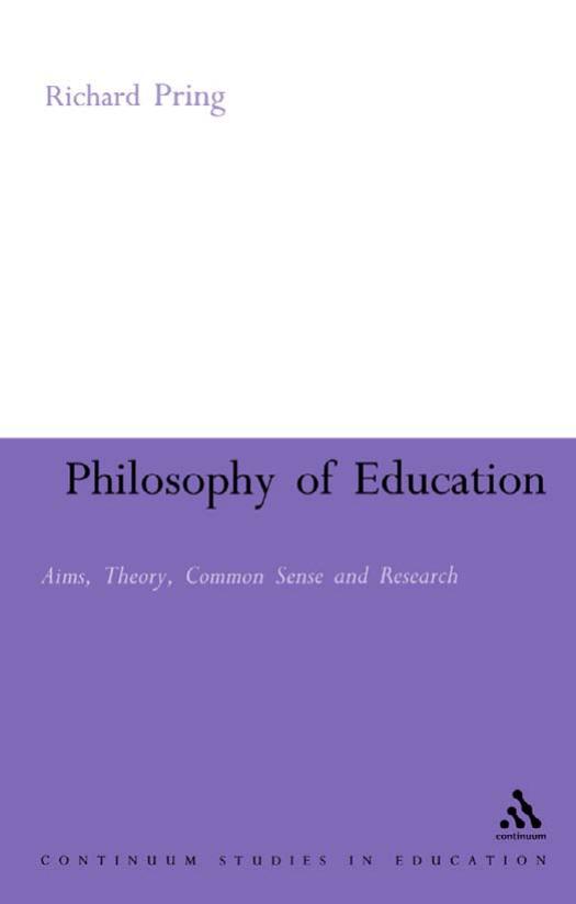 The Philosophy of Education