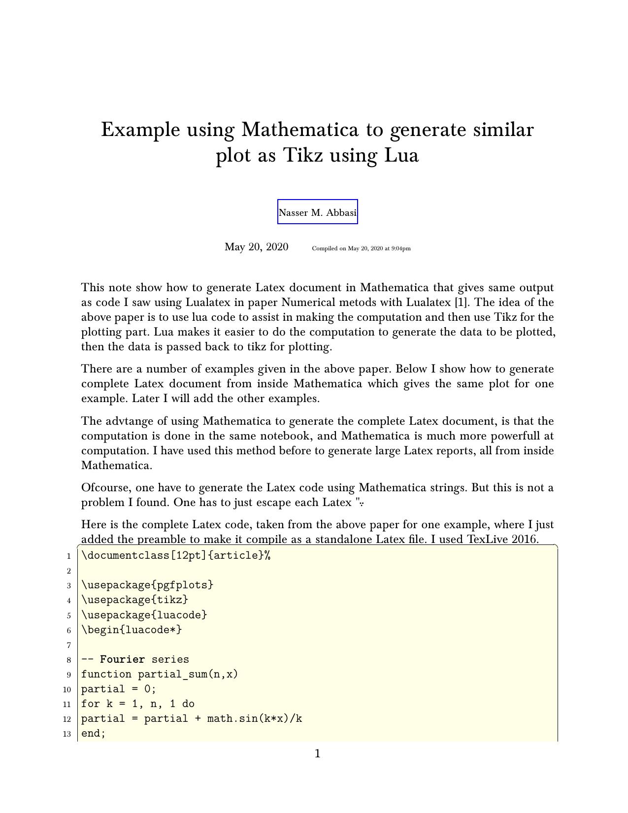 Example using Mathematica to generate similar  plot as Tikz using Lua