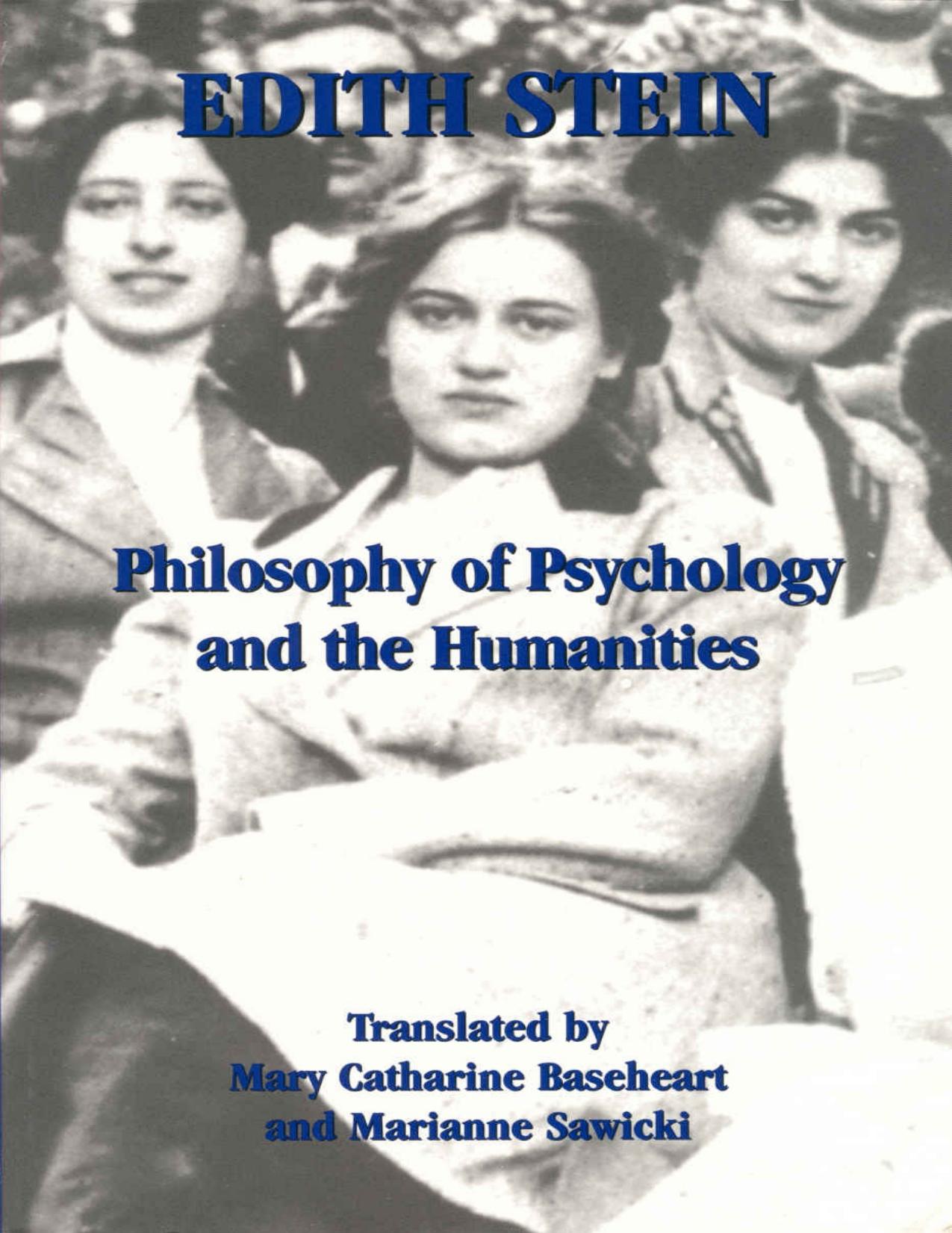 Philosophy of Psychology and the Humanities: The Collected Works of Edith Stein, Vol. 7