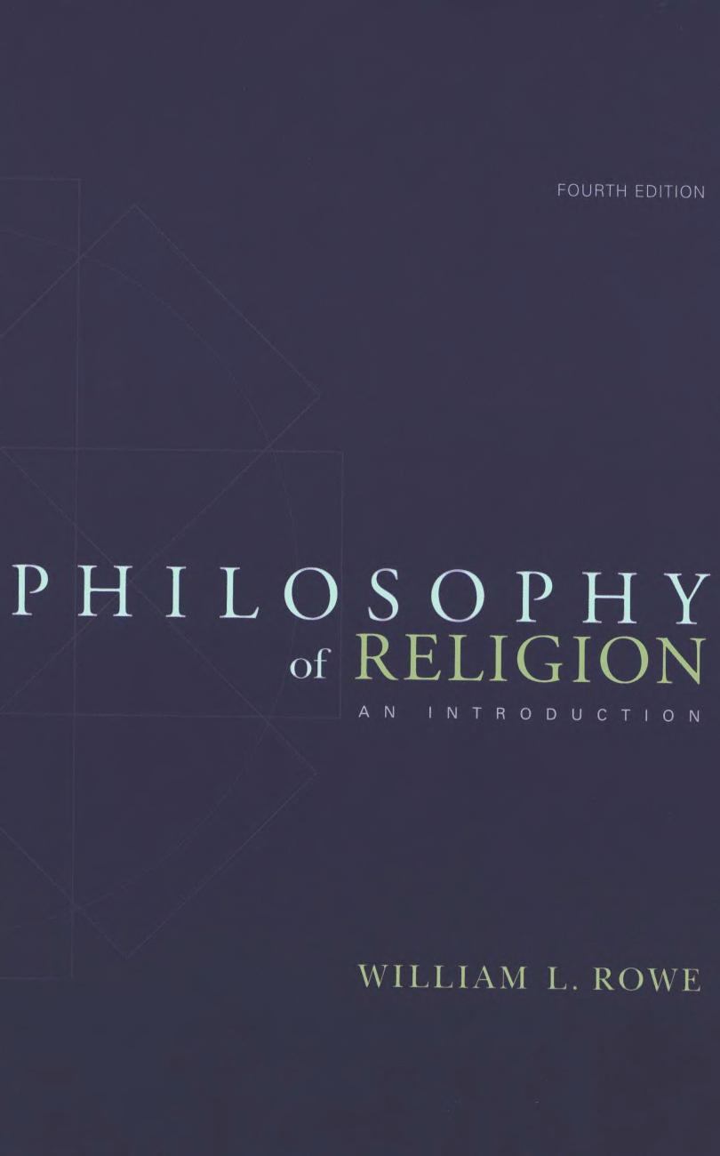 Philosophy of Religion: An Introduction