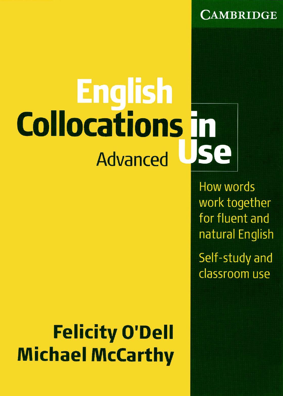 English Collocations in Use: Advanced