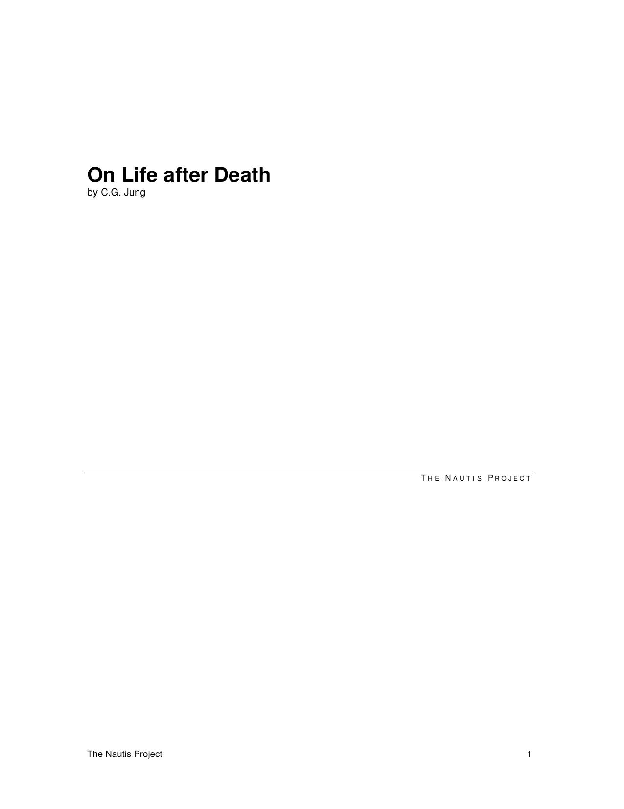 On Life after Death