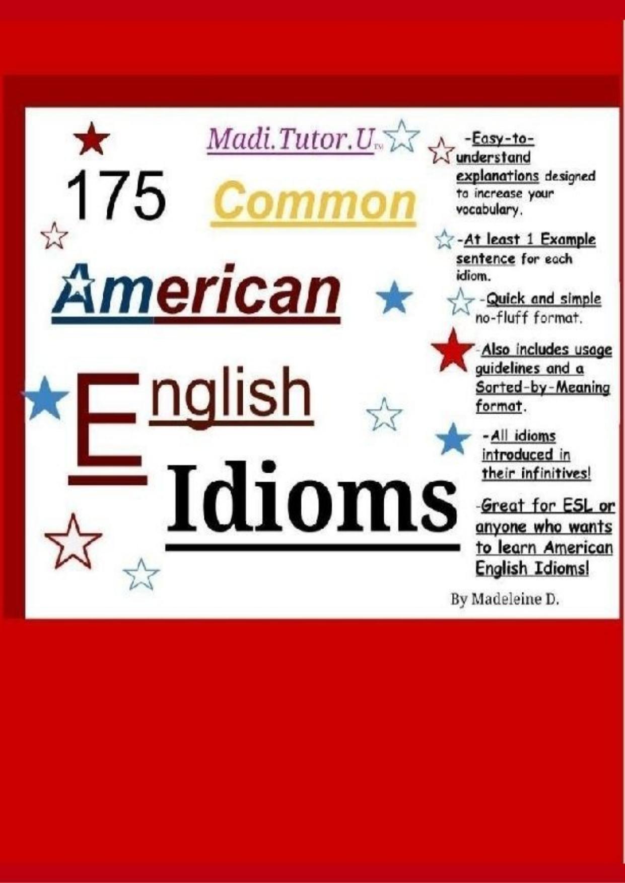 175 Common American English Idioms