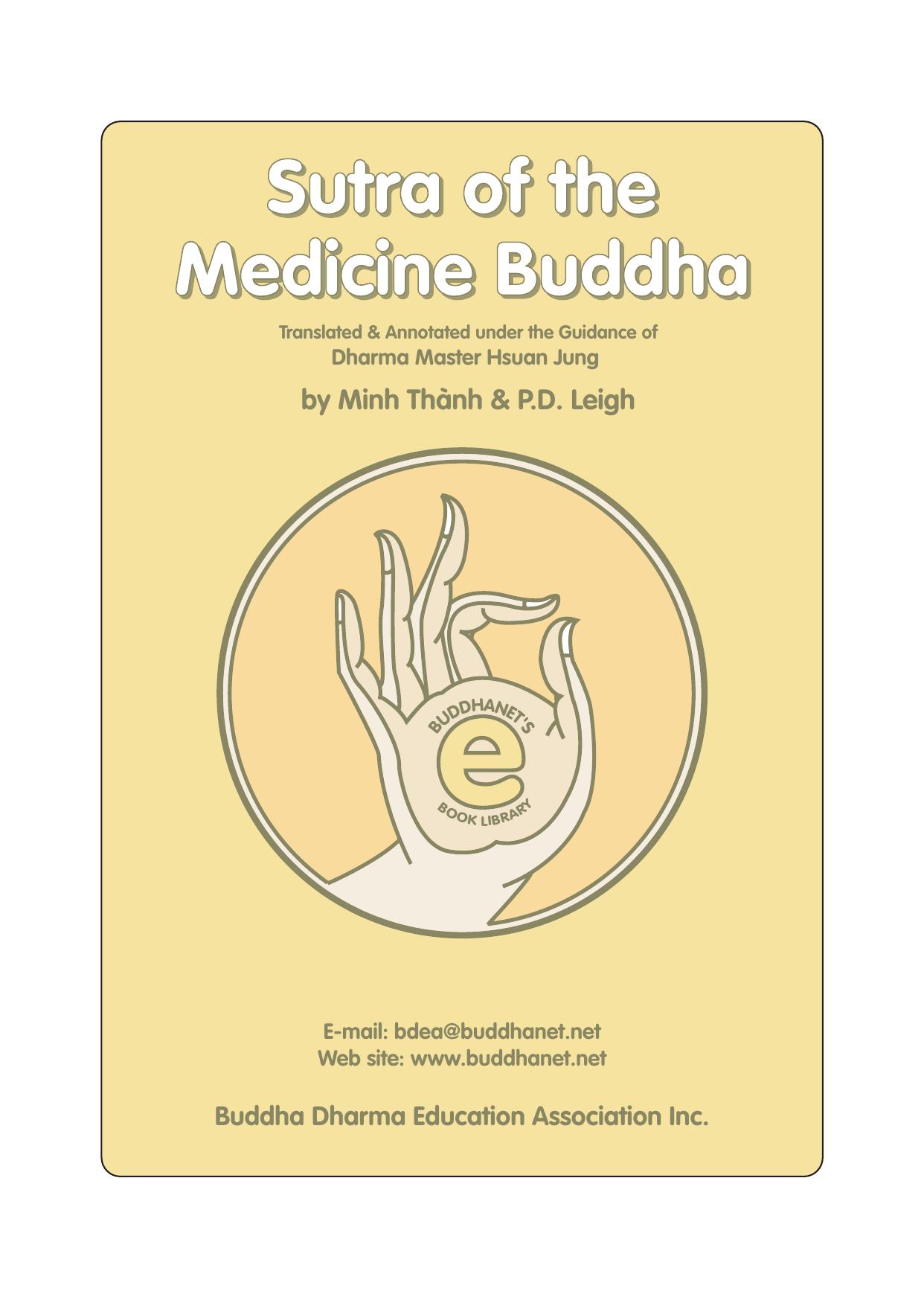 Sutra of the Medicine Buddha