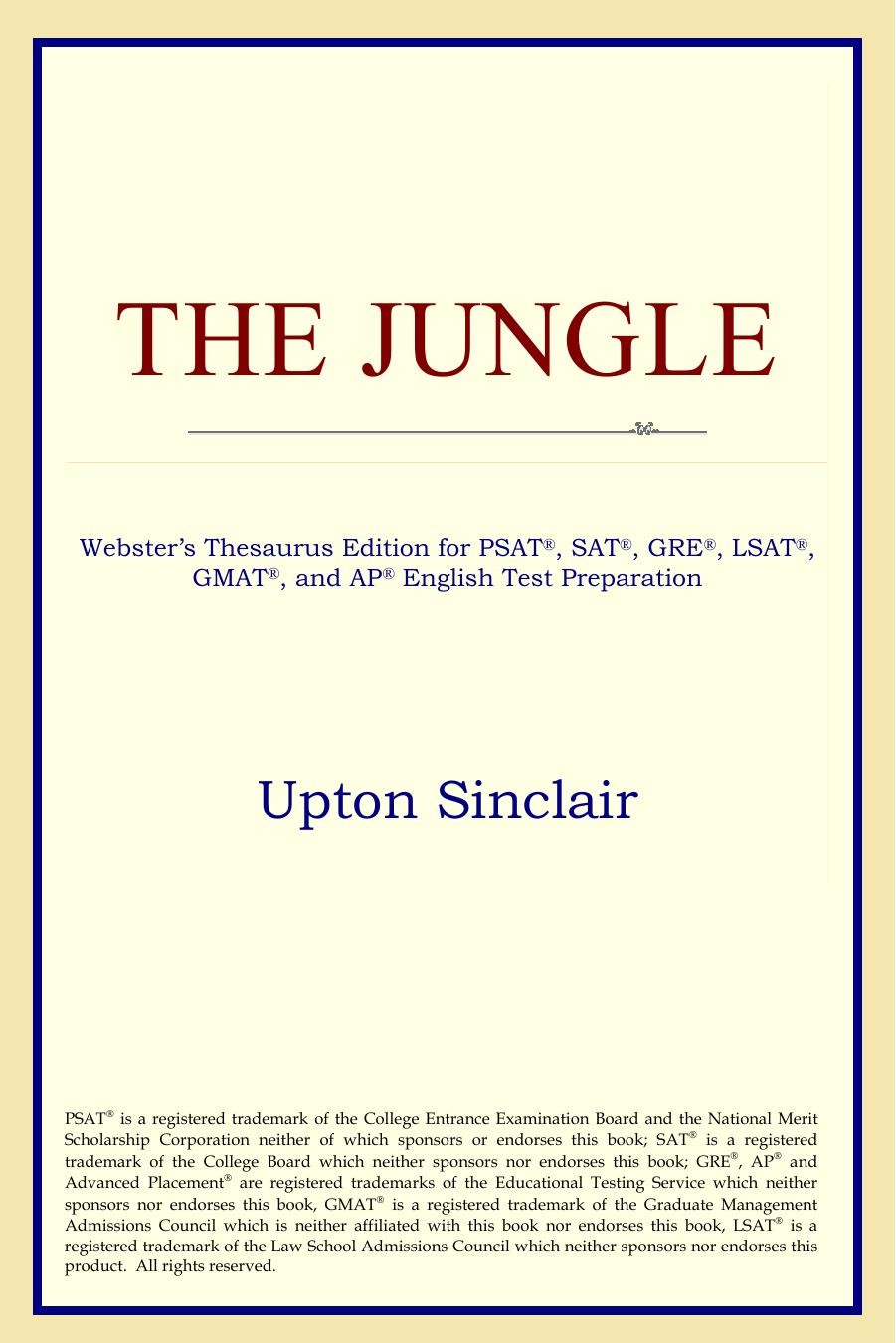The Jungle (Websters Thesaurus Edition) (Upton Sinclair)