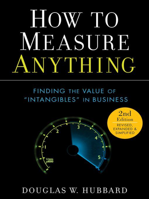 How to Measure Anything: Finding the Value of Intangibles in Business