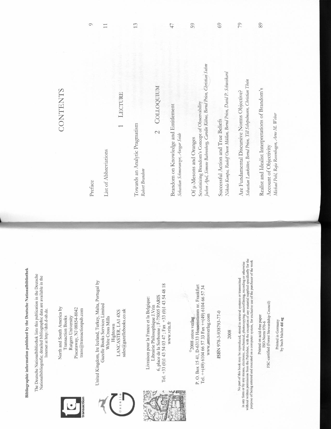 Analytic Pragmatist (Munster Lectures in Philosophy) (Volume 10) by Bernd Prien, David P. Schweikard
