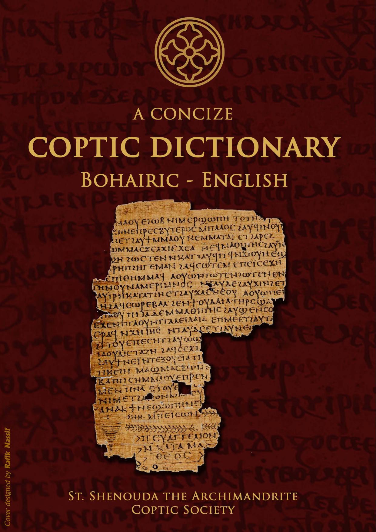 A Concise Coptic Dictionary Bohairic - English
