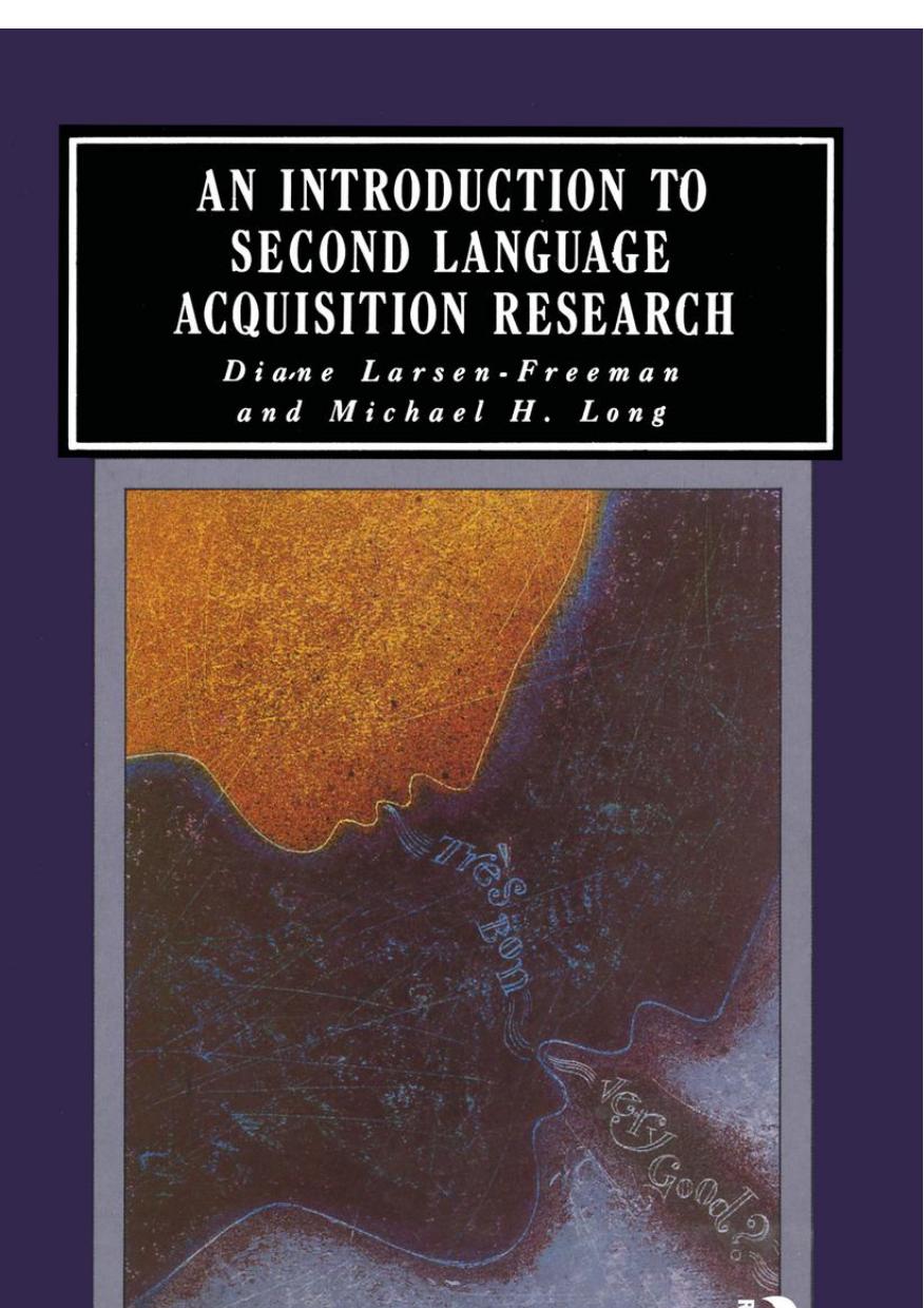 An Introduction to Second Language Acquisition Research