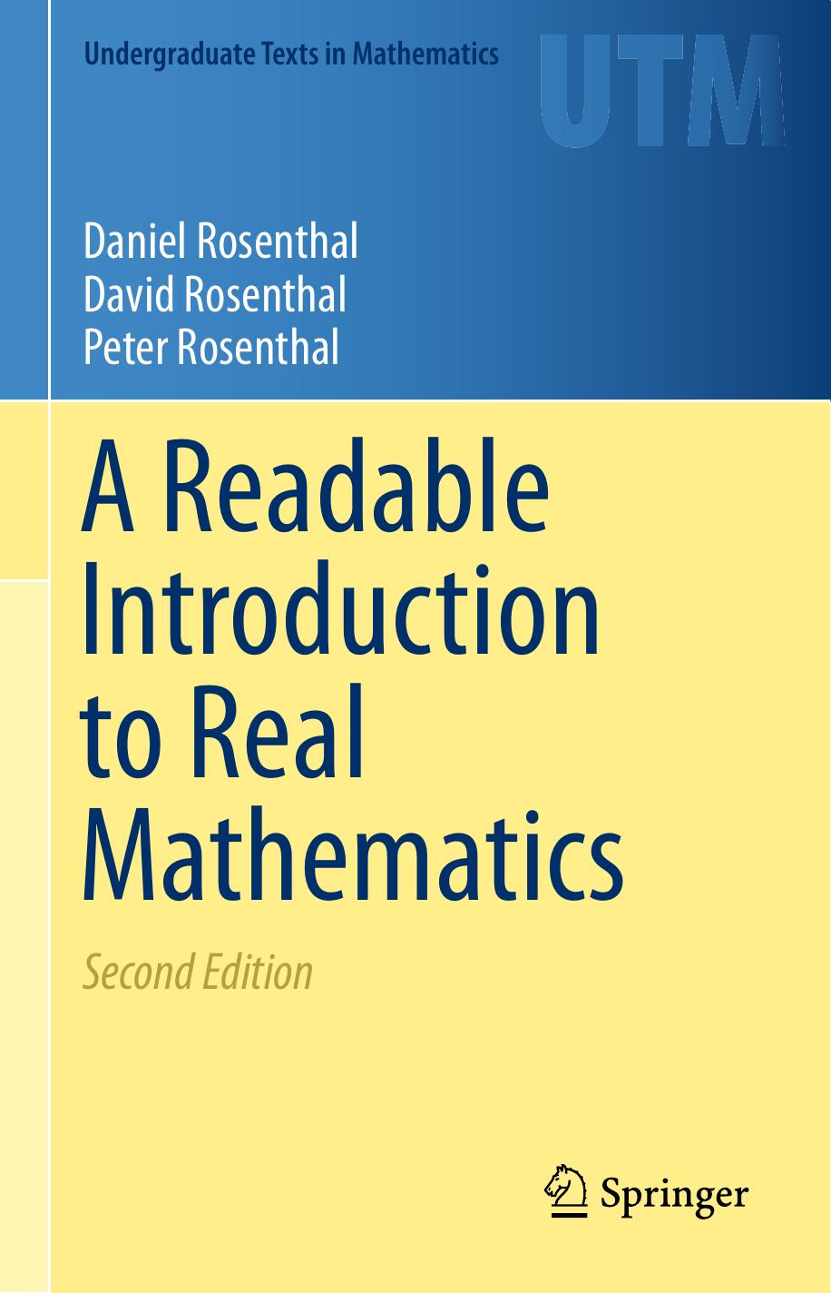 A Readable Introduction to Real Mathematics