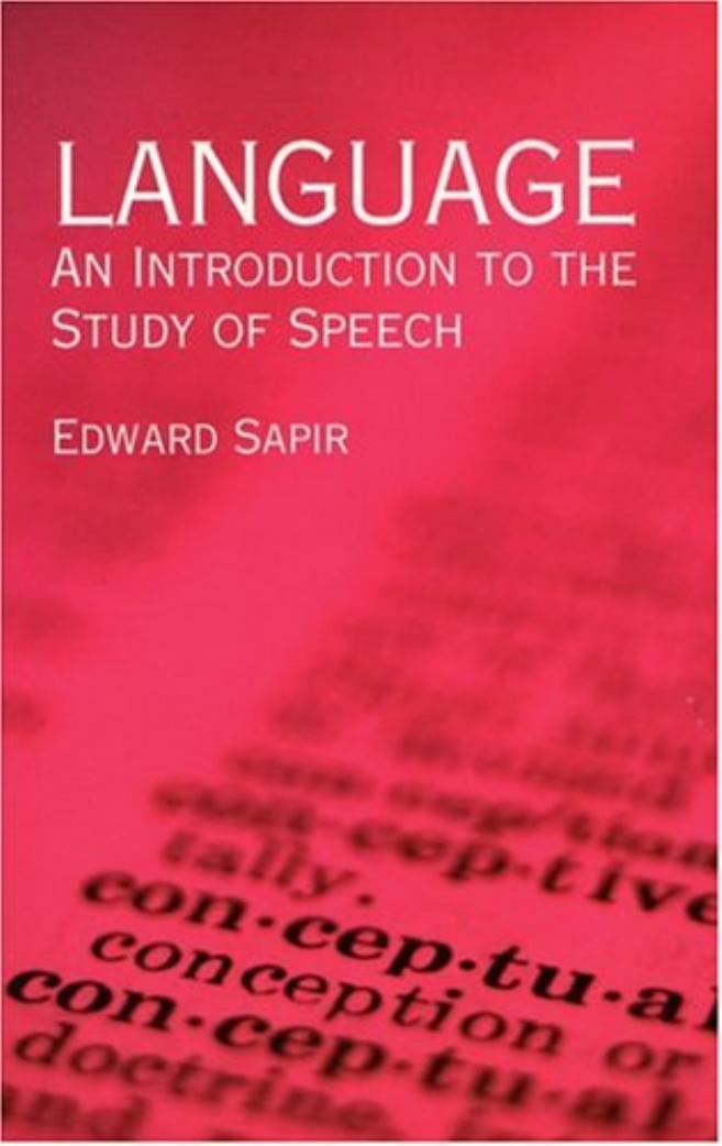 Language by Edward Sapir