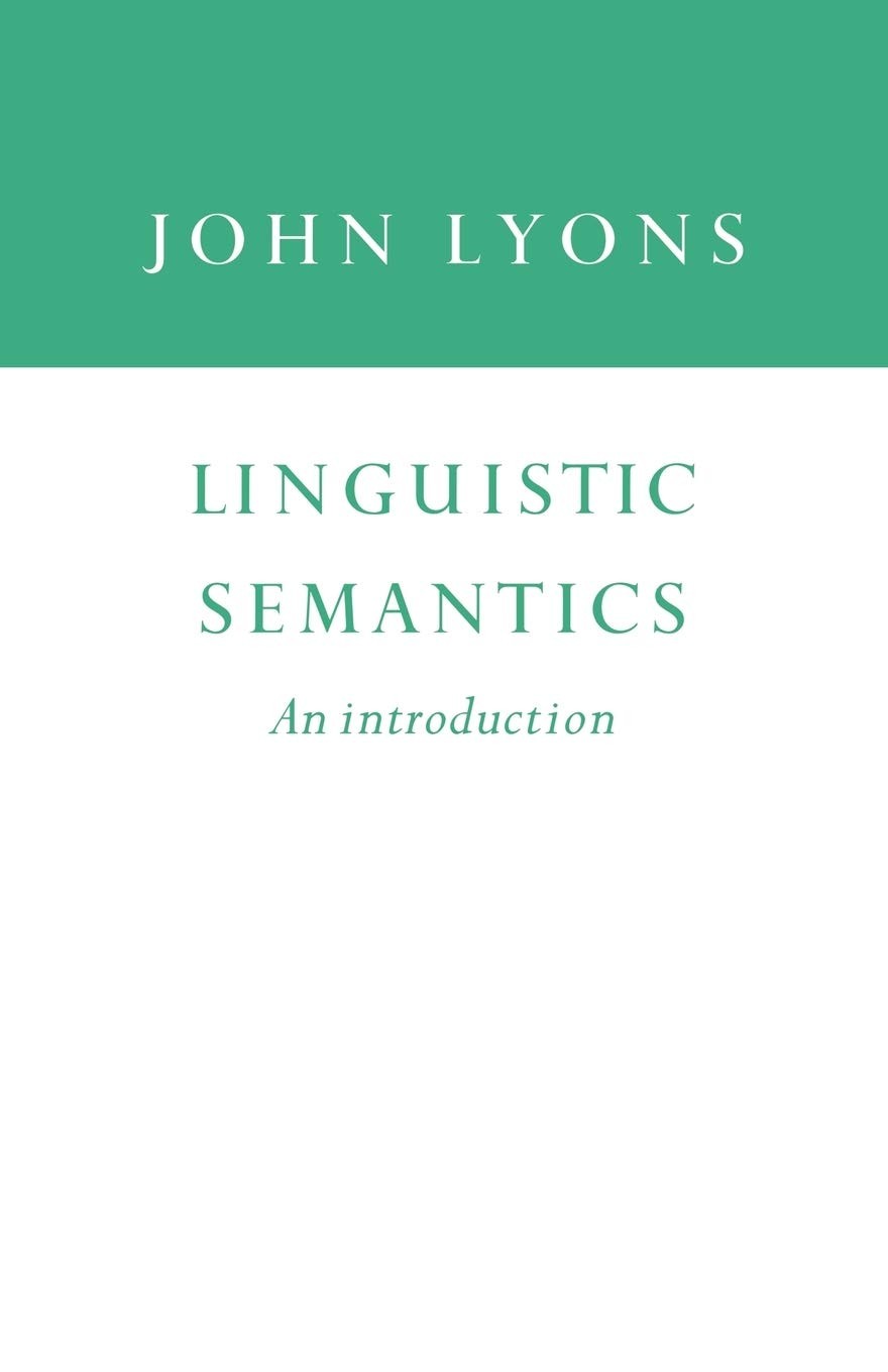 Linguistic Semantics: An Introduction