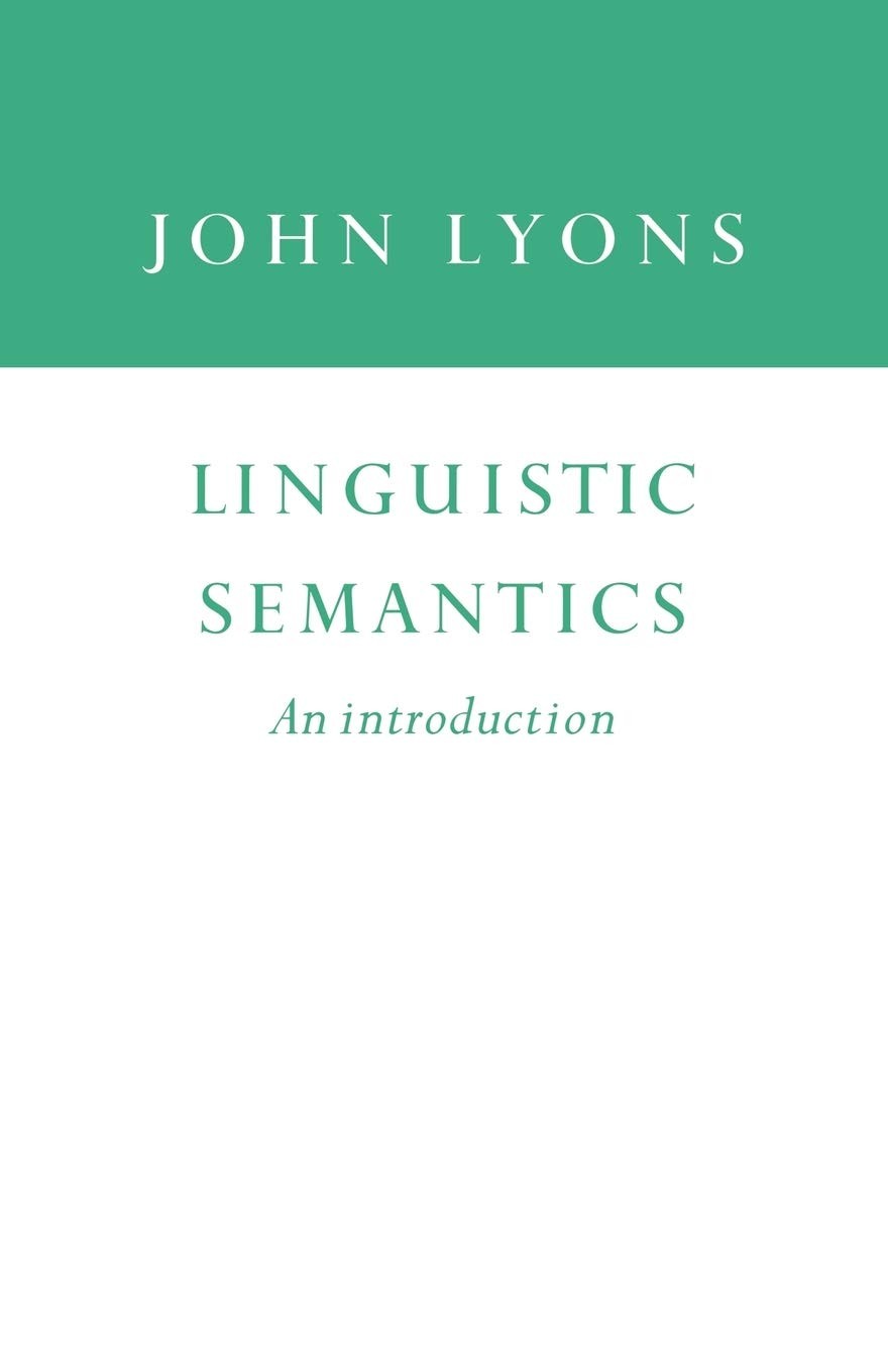 Linguistic Semantics: An Introduction