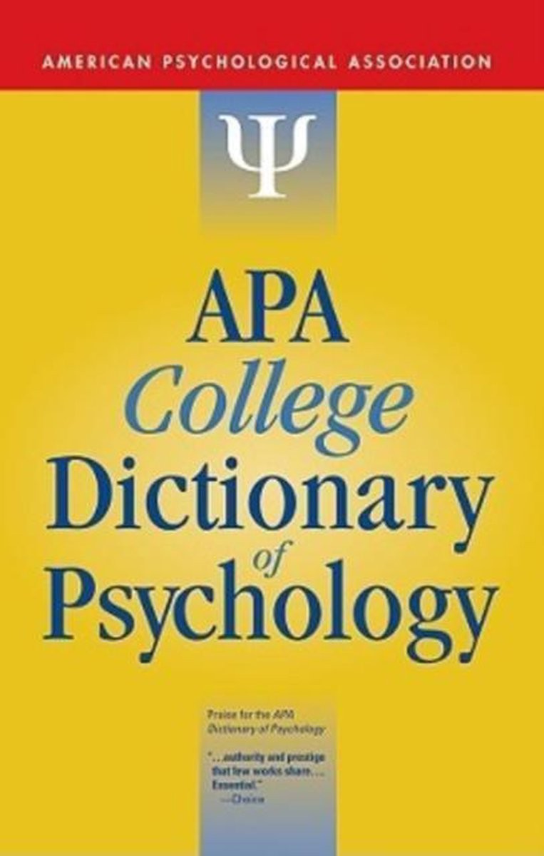 APA College Dictionary of Psychology