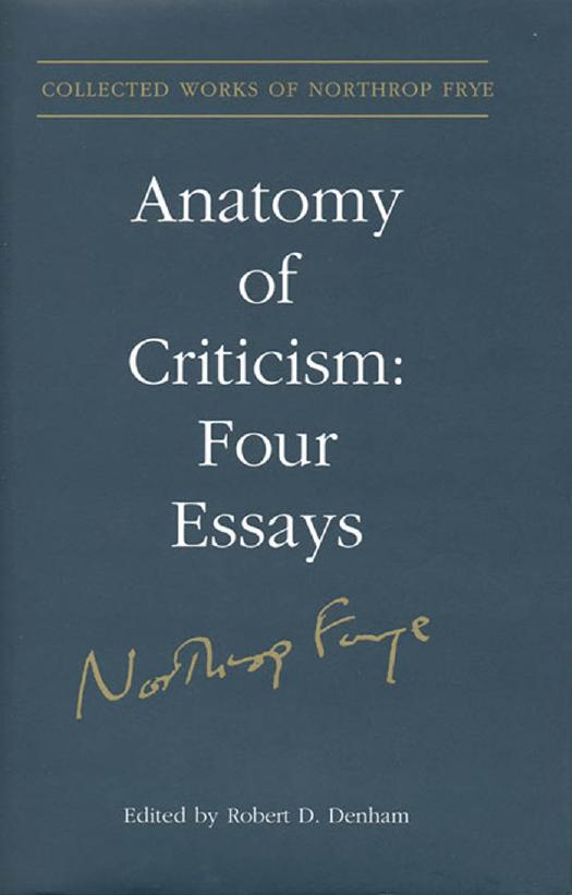 Anatomy of Criticism: Four Essays