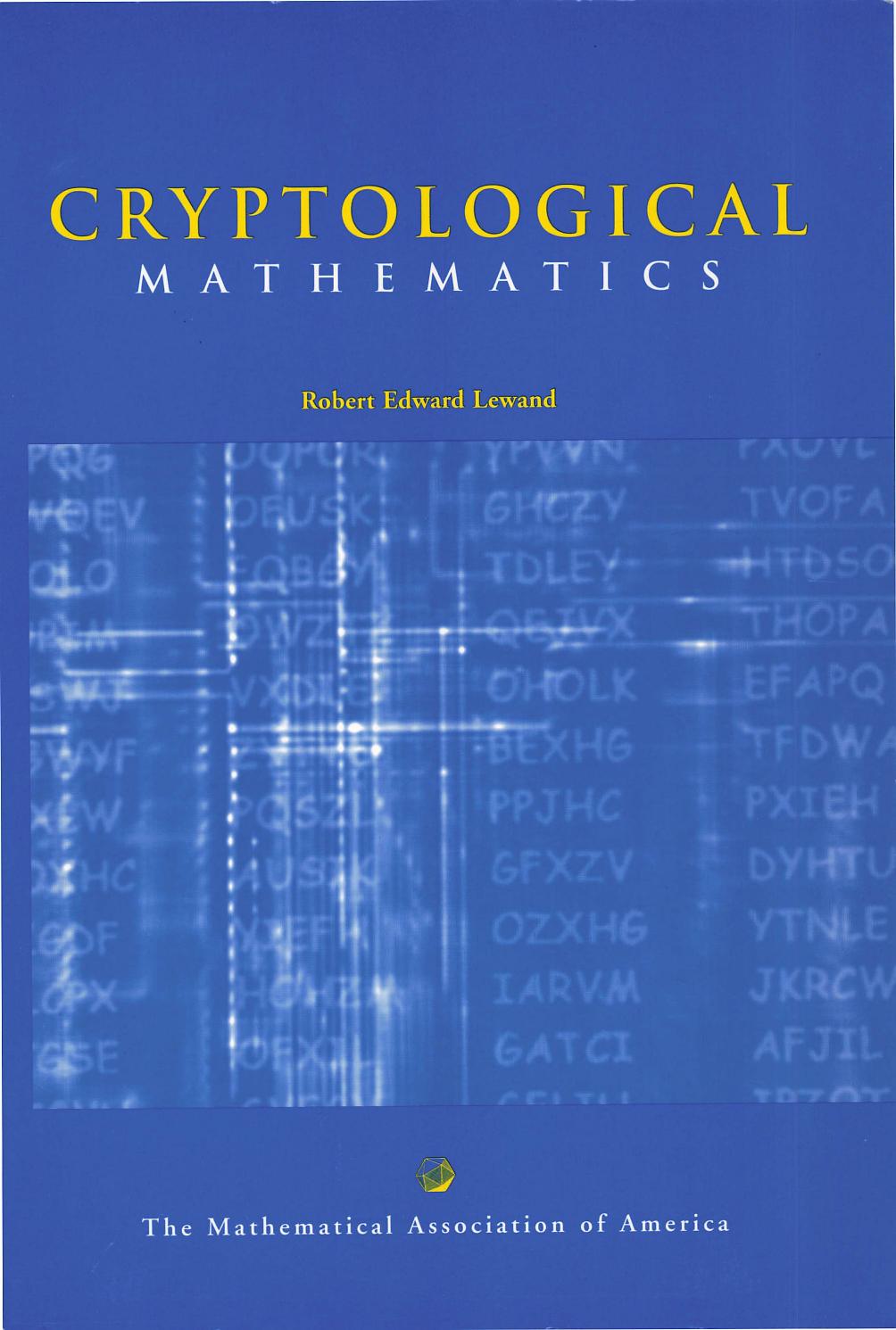 Cryptological Mathematics