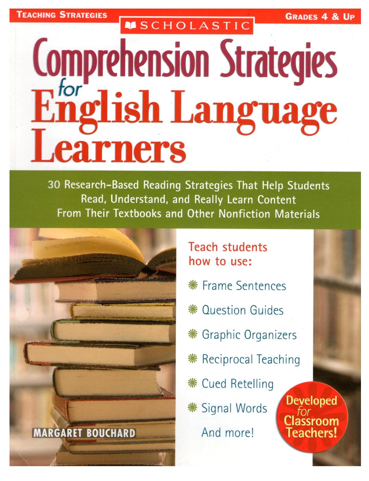 Comprehension Strategies for English Language Learners