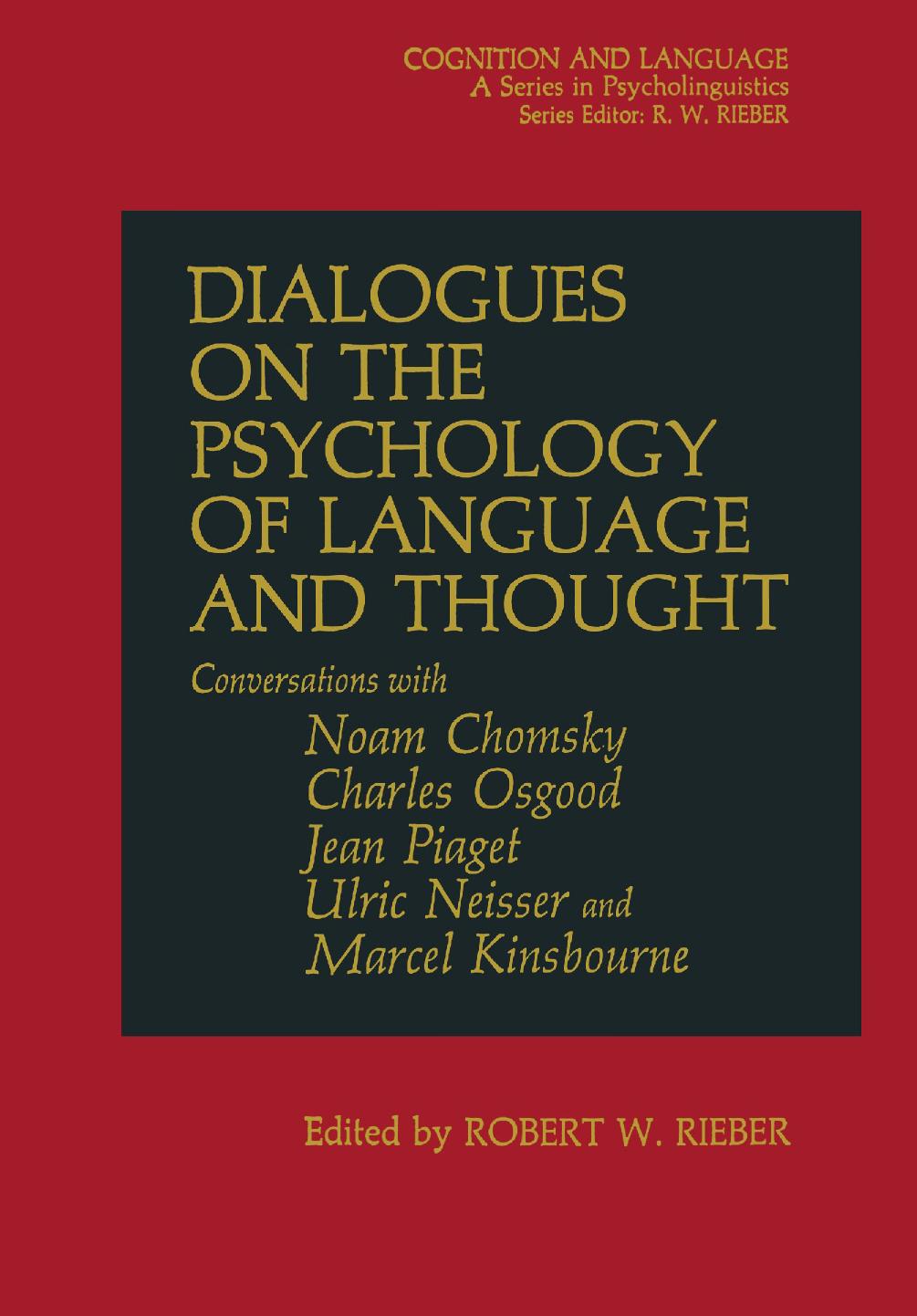 Dialogues on the Psychology of Language and Thought