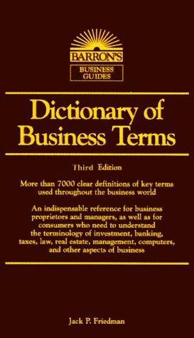 Dictionary of Business Terms