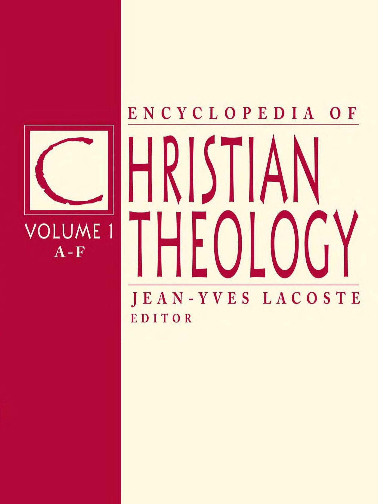 Encyclopedia of Christian Theology
