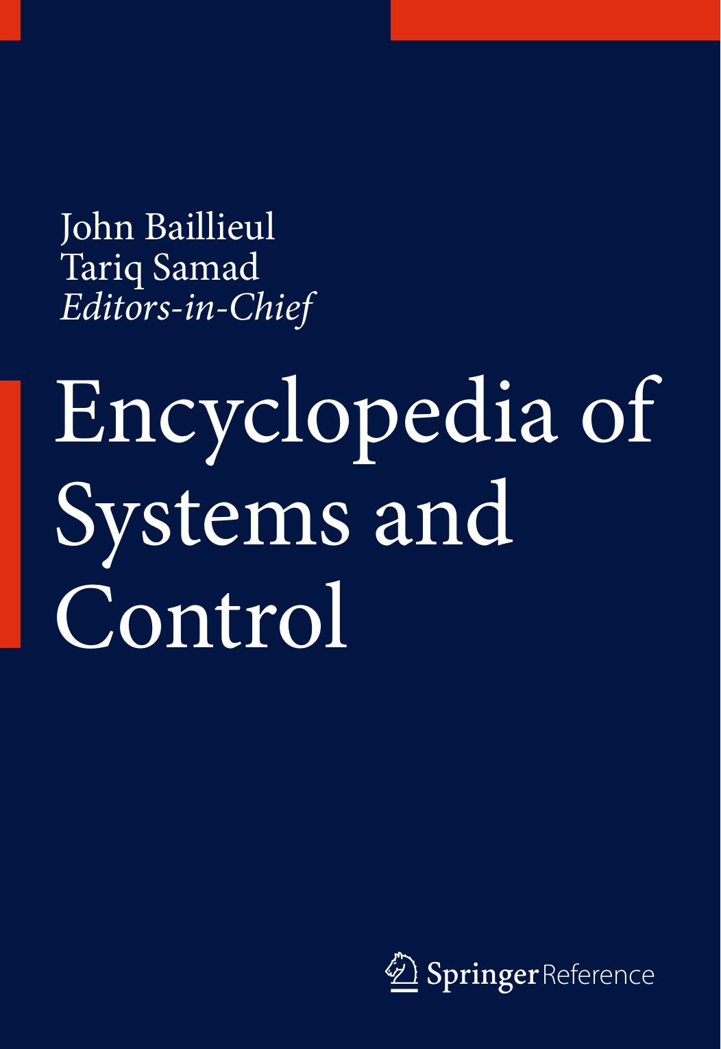 Encyclopedia of Systems and Control