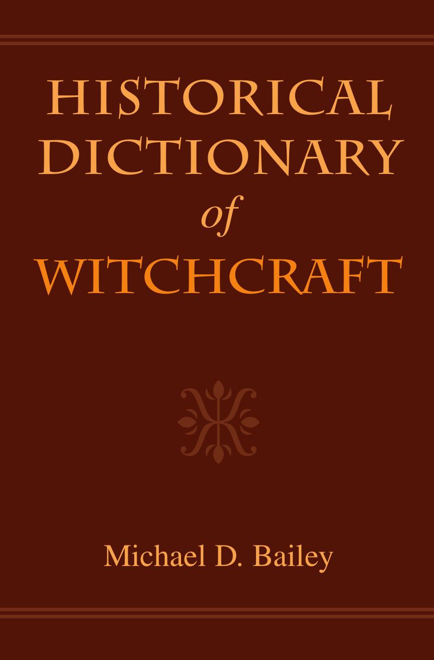 Historical Dictionary of Witchcraft