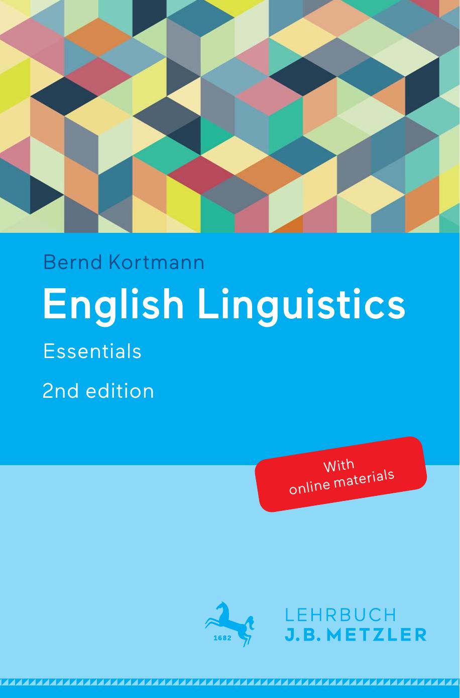 English linguistics: essentials