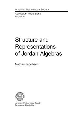 Structure and Representations of Jordan Algebras