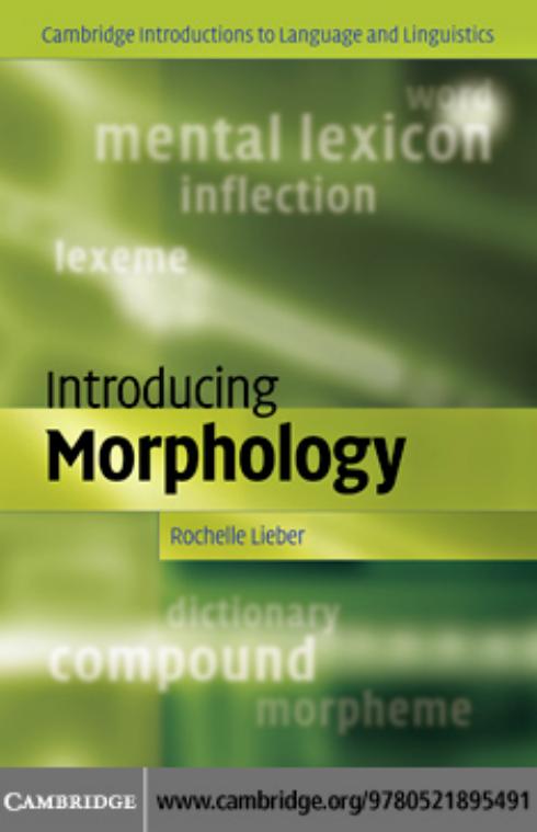 Introducing Morphology