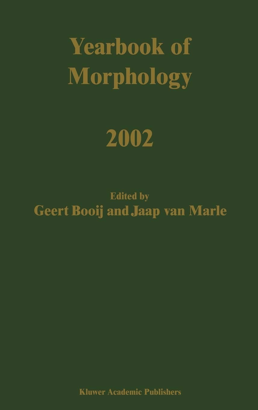 Yearbook of Morphology 2002