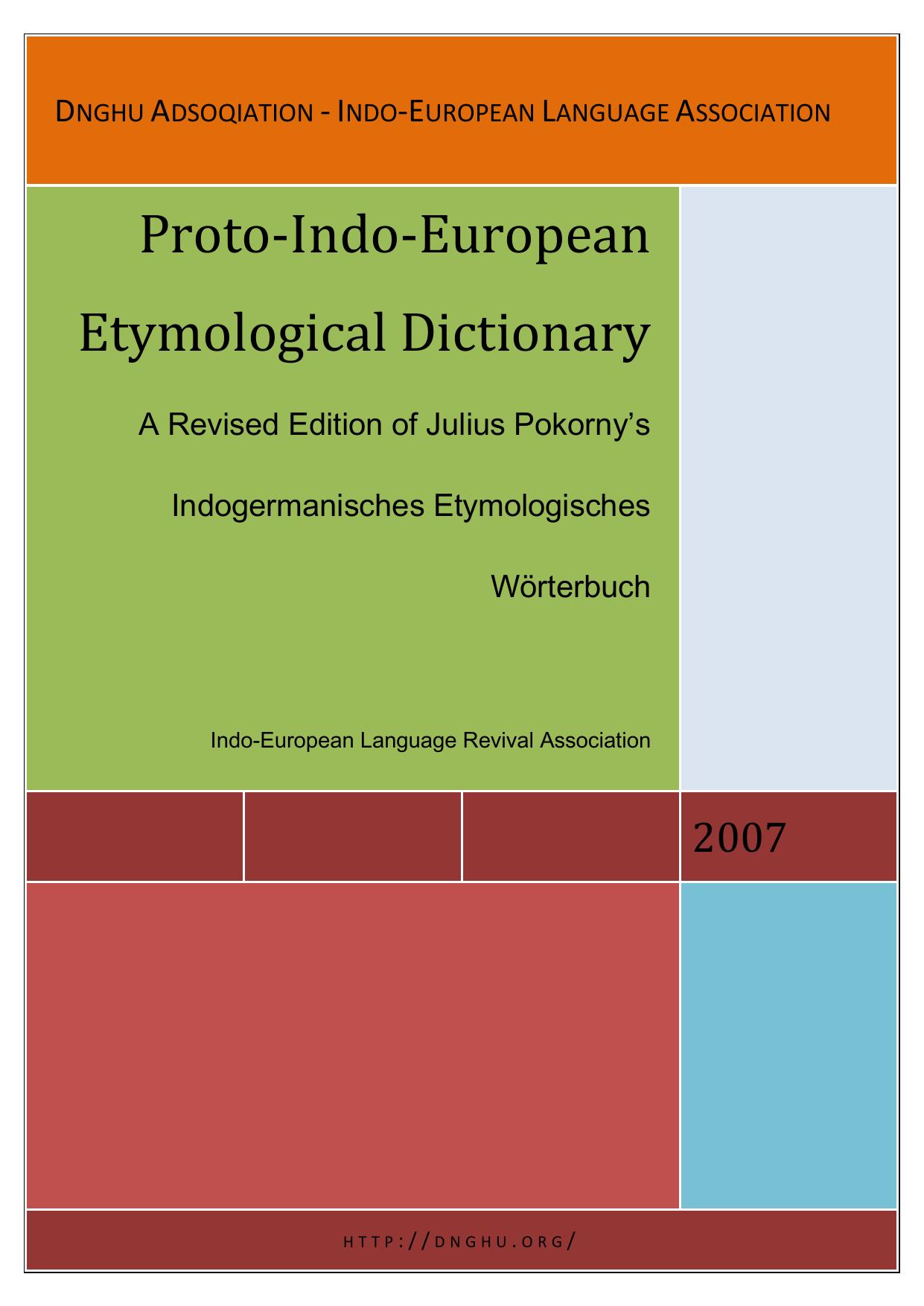 Proto-Indo-European Etymological Dictionary