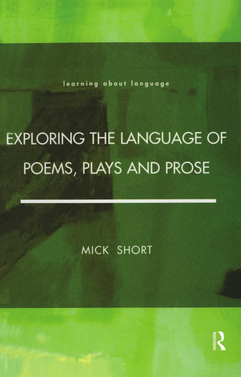 Exploring the Language of Poems, Plays, and Prose